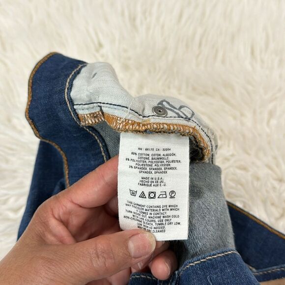 ANTHROPOLOGIE PILCRO FIT SERIF BLUE JEANS SIZE 28 - Picture 11 of 15